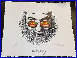 AJ Masthay Palm Sunday, Jerry Garcia #351/500 Embossed Print, MINT, PERFECT