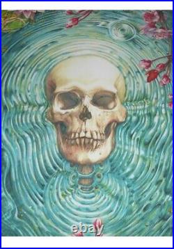 AJ Masthay Ripple Giclee Print Grateful Dead Poster Signed Skull Terrapin #/350