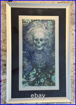 AJ Masthay Ripple Pro Framed/Matted/Museum Plexi Moonlight Foil LE of 250