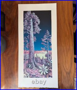 AJ Masthay Sequoia Moonlight Edition Art Print Linocut Poster x/125