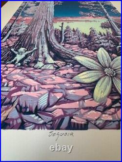 AJ Masthay Sequoia Moonlight Edition Art Print Linocut Poster x/125