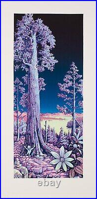 AJ Masthay Sequoia Moonlight LE Poster Signed Linocut Print Dead Welker Spusta
