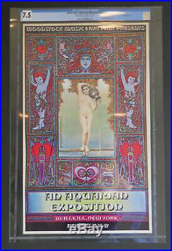 AOR-3.2 CGC 7.5 David Byrd signed poster FD, BG, Grateful Dead