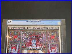 AOR-3.2 CGC 7.5 David Byrd signed poster FD, BG, Grateful Dead