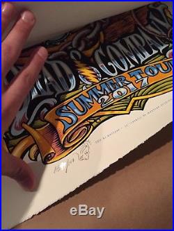 ARTIST PROOF Dead & Company AJ Masthay 2017 Summer Tour Poster Chicago