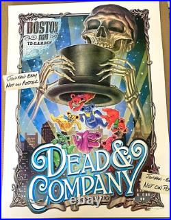 AUTHENTIC DEAD & AND COMPANY TD GARDEN Boston MA 2017 RARE AP POSTER S/N #/600