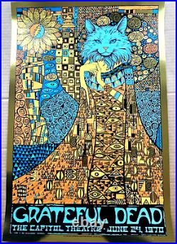 AUTHENTIC Grateful Dead AP Poster GOLD FOIL S/N Signed #/25 ChinaCat Todd Slater