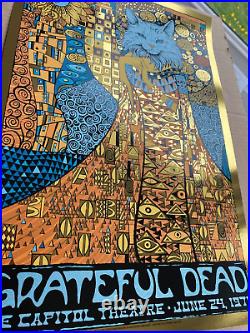 AUTHENTIC Grateful Dead AP Poster GOLD FOIL S/N Signed #/25 ChinaCat Todd Slater