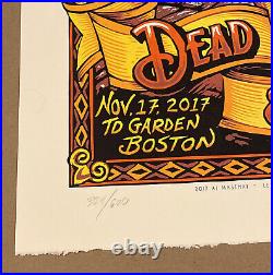 Aj Masthay Dead & Company Poster TD Garden Boston Massachusetts 11/17/17 S/N
