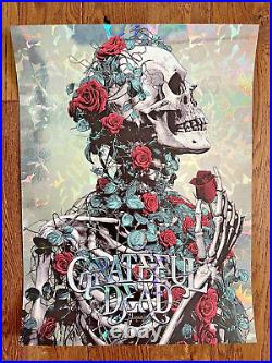 Anthony Petrie Grateful Dead Rose Foil Print Variant Poster xx/100 Jerry Garcia