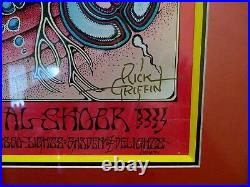 Aoxomoxoa Framed First Printing Poster of Grateful Dead Signed by Rick Griffin