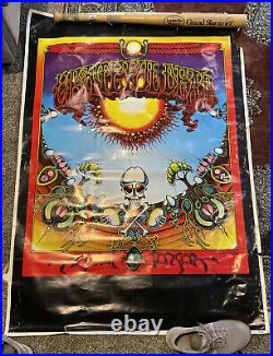 Aoxomoxoa Grateful Dead Rick Griffin 1969 Subway Poster 38 X 55 RARE Find