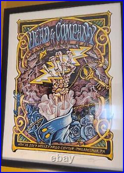 Authentic Original Dead And Company Poster Wells Fargo Center, Philadelphia, PA