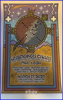 Autographed Celebration Of Phil Lesh Warren Haynes Jimmy Herring Grateful Dead