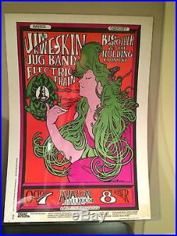 Avalon Ballroom 10/7-8/66 Psychedelic poster Original 1966