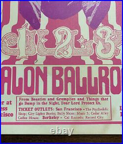 Avalon Ballroom FD 15 Grass Roots Wonderland Poster 1966 First Run Wes Wilson