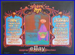 BG-133-OP-1 The Who poster FD, AOR, Grateful Dead