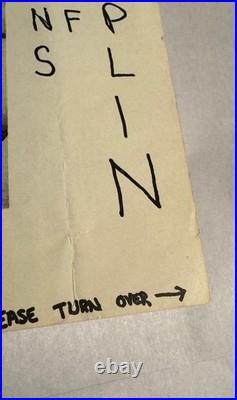 BG 134 Alternate Grateful Dead 1968 Fillmore West Handbill Poster