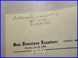 BG 134 Alternate Grateful Dead 1968 Fillmore West Handbill Poster