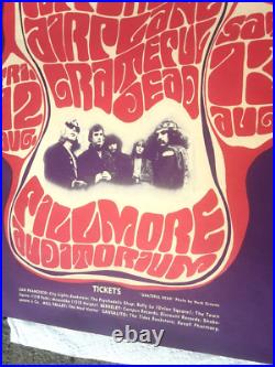 BG-23 Grateful Dead, Jefferson Airplane 1966 Fillmore Concert Poster 1 st print
