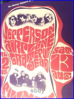 BG-23 Grateful Dead, Jefferson Airplane 1966 Fillmore Concert Poster 1 st print