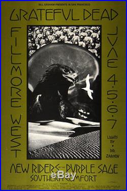 BG # 237-1 Grateful Dead New Riders Fillmore West 1970 Poster BG237 David Singer