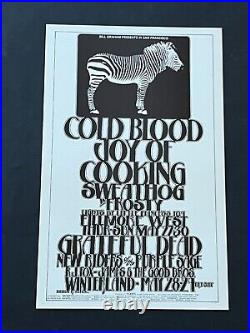 BG 282 Original Grateful Dead New Riders Concert Poster from 1971 Fillmore