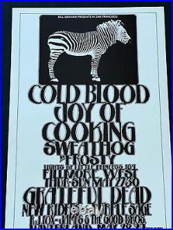 BG 282 Original Grateful Dead New Riders Concert Poster from 1971 Fillmore