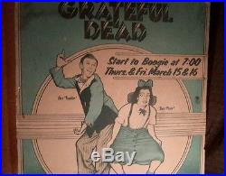 BG 288 Original THE GRATEFUL DEAD poster by DAVID BYRD Nassau Colisium 1973