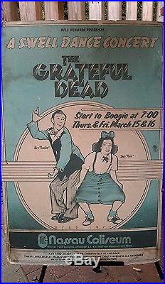 BG 288 Original THE GRATEFUL DEAD poster by DAVID BYRD Nassau Colisium 1973