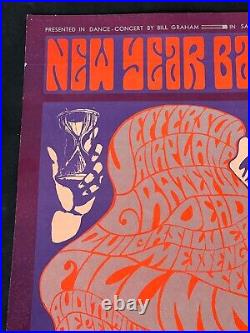 BG 37-1 Rare Grateful Dead 1st NYE 1966 Original Vintage Concert Poster Aor