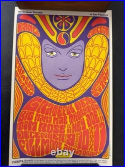 BG-41 Grateful Dead Big Mama Thornton 1966 Fillmore Poster Wes Wilson 2nd Print