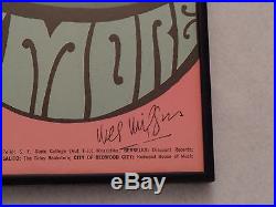 BG-51 framed Grateful Dead Canned Heat'67 signed Wes Wilson The Fillmore Mint