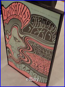 BG-51 framed Grateful Dead Canned Heat'67 signed Wes Wilson The Fillmore Mint