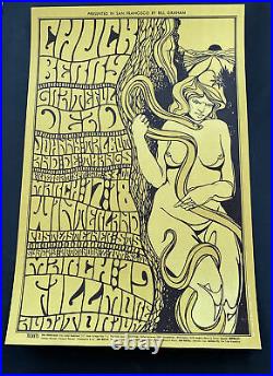 BG 55 AOR Grateful Dead Chuck Berry Fillmore 1967 Original Concert Poster