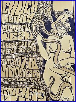 BG 55 AOR Grateful Dead Chuck Berry Fillmore 1967 Original Concert Poster