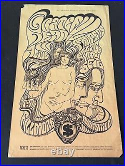 BG 62-1 Rare Grateful Dead Original Vintage Concert Poster from 1967 aor