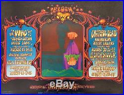 BG133 Grateful Dead The Who 1968 Fillmore Rick Griffin Concert Poster