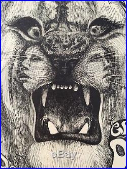 BG134 poster GRATEFUL DEAD santana SIGNED Lee Conklin 1st print FD aor