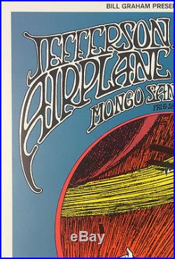 BG171 Jefferson Airplane Grateful Dead Fillmore Concert Poster Signed by Tuten