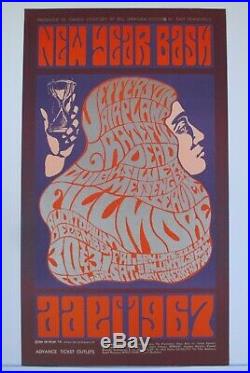 BG37-OP1 Jefferson Airplane Grateful Dead Concert Poster Bill Graham