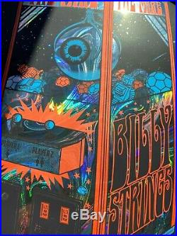 BILLY STRINGS LOUISVILLE KY 2020 RAINBOW SWIRL FOIL Poster AE Signed S/N #XX/30