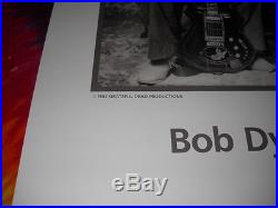 Bob Dylan Jerry Garcia Grateful Dead 1987 Herb Greene Photo Concert Poster-rare