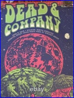 Bill Walton Personally Owned DEAD & COMPANY 2018 POSTER Raleigh North Carolina