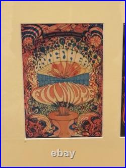 Bill Walton Personally Owned Vintage Grateful Dead Fillmore Handbill Display