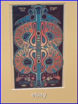 Bill Walton Personally Owned Vintage Grateful Dead Fillmore Handbill Display
