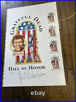 Bill Walton Signed A/P Autographed Poster GRATEFUL DEAD Hall of Honor /300 HOF