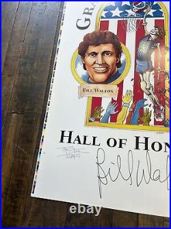 Bill Walton Signed A/P Autographed Poster GRATEFUL DEAD Hall of Honor /300 HOF