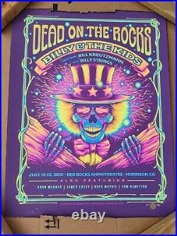Billy And The Kids Poster Red Rocks Grateful Dead Billy Strings