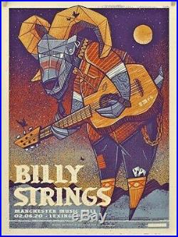 Billy Strings Lexington Ky Screen Print Poster Feb 2020 Ae S/n #/60 Ships Today